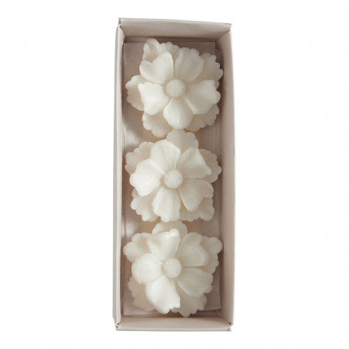 Set de 3 decoraciones fundentes de cera perfumada - Fleur d'Oranger