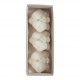 Conjunto de 3 decorações fundentes em cera perfumada - Flor de Chá