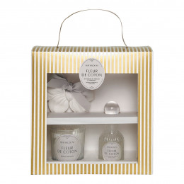 Set descubrimiento difusor vela y decoración perfumada Les Intemporelles - Fleur de Coton