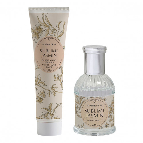 Scented gift set with eau de toilette and hand balm Velours - Sublime Jasmin Scented gift set with eau de toilette and hand balm Velours - Sublime Jasmin