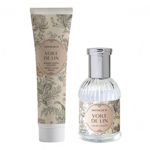 Velvet scented eau de toilette and hand balm set - Voile de Lin