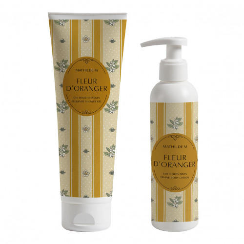 Perfumed body milk and shower gel set - Fleur d'Oranger