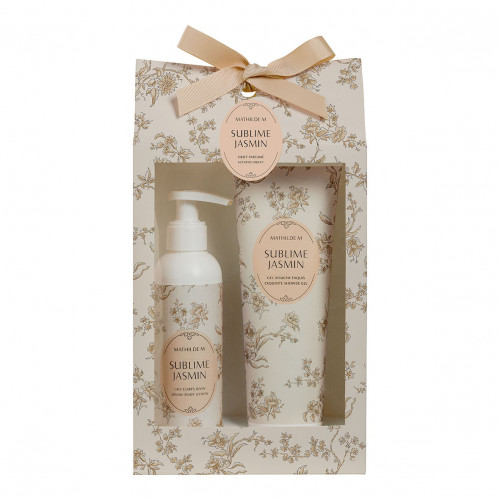 Sublime Jasmin scented body lotion and shower gel set