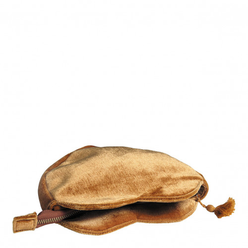 Velvet Heart Pouch - Yellow