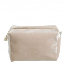 Neceser rectangular de terciopelo crudo - Modelo grande
