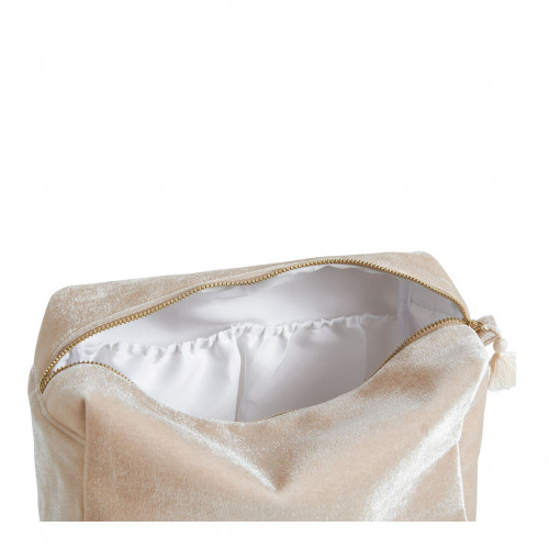 Neceser rectangular de terciopelo crudo - Modelo grande