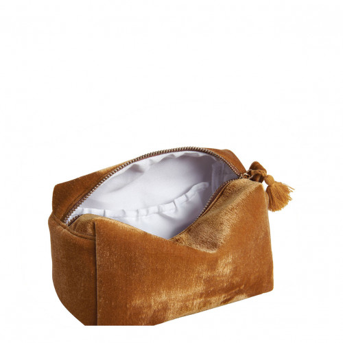 Neceser rectangular Terciopelo amarillo - Modelo pequeño