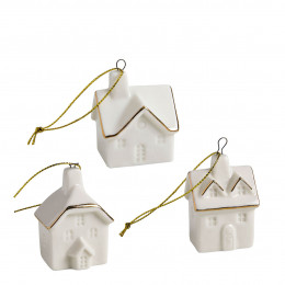Set of 3 hanging houses