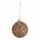 Set of 3 glittery Comet decorative glass balls