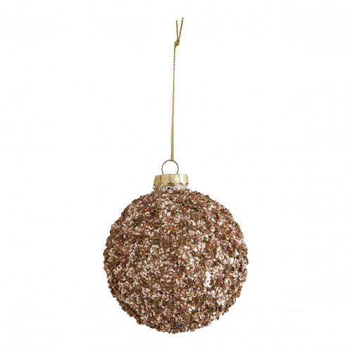 Set di 3 palline decorative Comète glitterate in vetro
