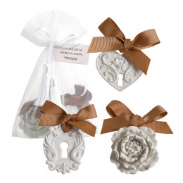 Pouch of 3 scented decorations - Secret de Santal