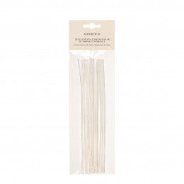 Sacchetto di 18 bastoncini di rattan sbiancato 20 cm