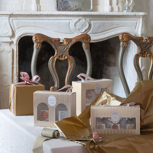 Les Intemporelles Discovery Set with Diffuser, Candle and Scented Decor - Voile de Lin