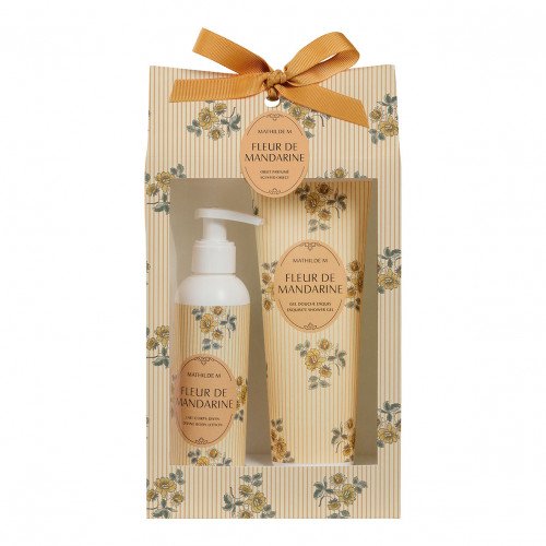 Conjunto de oferta perfumado loção corporal e gel de banho - Flor de Tangerina
