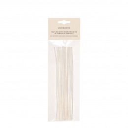 Bolsa de 14 varillas de ratán blanqueado de 18 cm