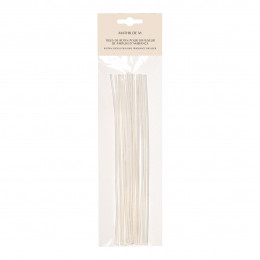 Pack of 18 bleached rattan sticks, 25 cm