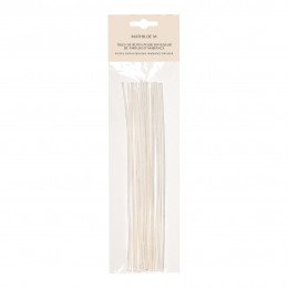 Sachet de 18 tiges de rotin blanchi 25 cm Sachet de 18 tiges de rotin blanchi 25 cm