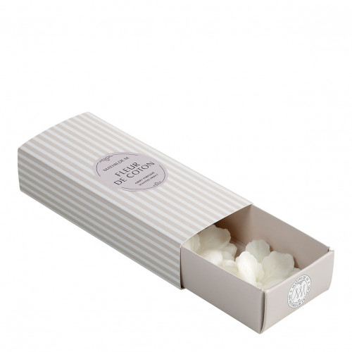 Set of 3 scented wax melt decorations - Fleur de Coton Set of 3 scented wax melt decorations - Fleur de Coton