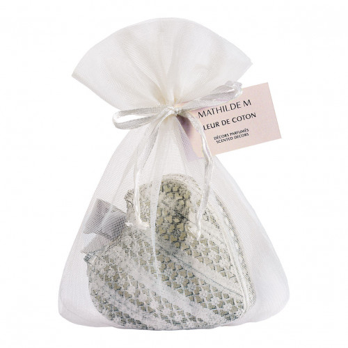 Heart Box and Scented Decoration - Fleur de Coton Heart Box and Scented Decoration - Fleur de Coton