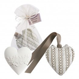 Heart Box and Scented Decoration - Vanille Dorée