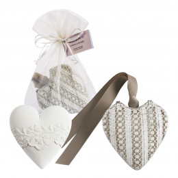 Heart Box and Scented Decoration - Vanille Dorée