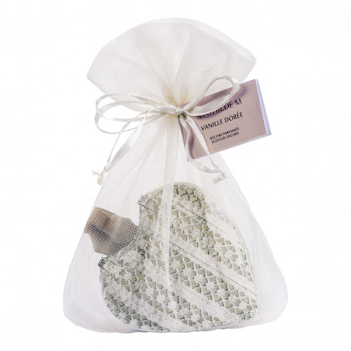 Scatola Cuore e decorazione profumata - Vanille Dorée