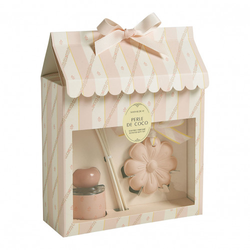 Home fragrance diffuser set 40 ml and Bain de Soleil decor - Perle de Coco Home fragrance diffuser set 40 ml and Bain de Soleil decor - Perle de Coco