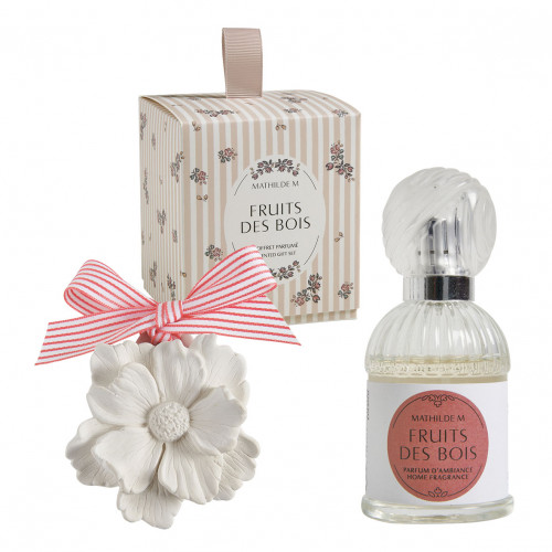 Coffret Les Intemporelles en Fleurs parfum d'ambiance 30 ml et décor parfumé - Fruits des Bois