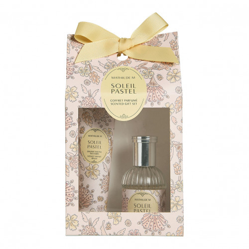 Coffret parfumé eau de toilette 30 ml et baume mains Velours - Soleil Pastel