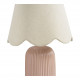 Lampe Sibylle en céramique et abat-jour en lin - Grand modèle - ⌀ 26,5 x 41,5 cm
