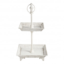 Bandeja de 2 niveles Charme de metal