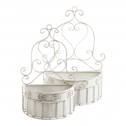 Set de 2 soportes de pared de metal para plantas