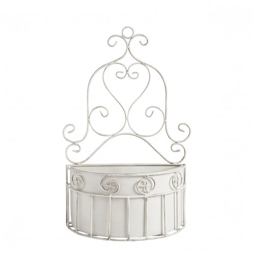 Set of 2 metal wall brackets for plants