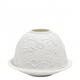 Portavelas litofanía Margarita en biscuit de porcelana