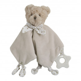 Toudoux Ourson beige avec anneau de dentition