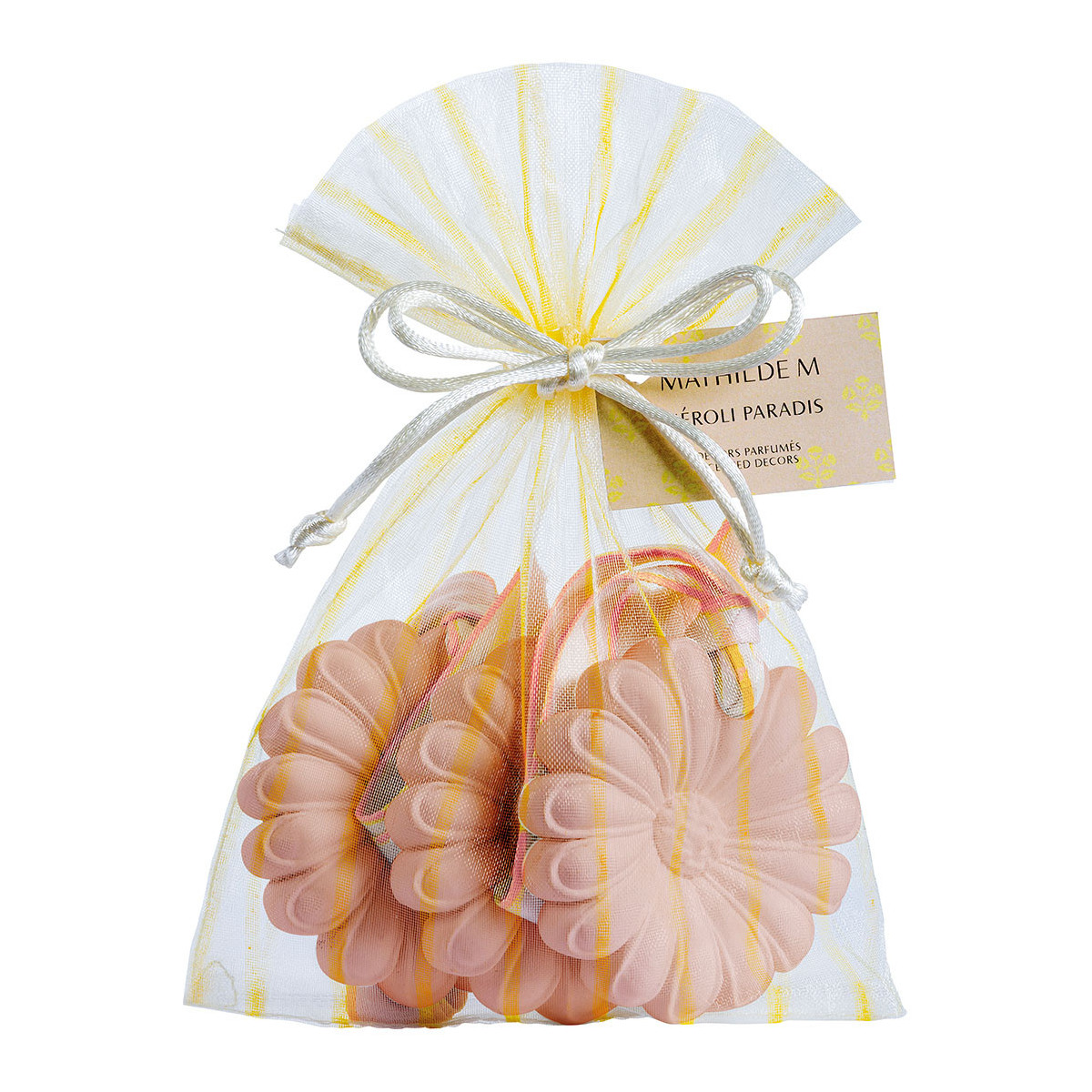 Décor Parfumé Marguerite Bain De Soleil Mathilde M - Parfum Néroli Paradis, Diamètre 6.7 Cm, Plâtre