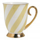 Madame de Récamier Mug with Pastel Stripes - Yellow