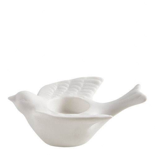 Portacandele Cinciarella in biscuit di ceramica - Modello grande