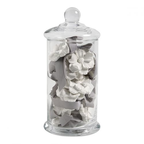 Glass candy jar