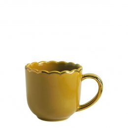 Tasse à café Marguerite - Moutarde