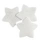 Boîte de feuilles de savon Étoiles blanches pailletées - Parfum Rose