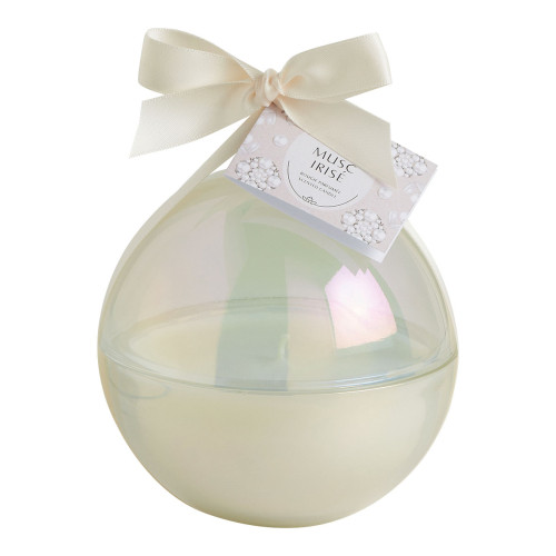 Scented Candle Christmas Ball Fête Nacrée 210 g - Musc Irisé