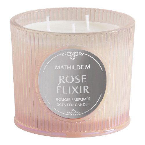 Bougie parfumée Les Intemporelles en Fête 400 g - Rose Élixir Bougie parfumée Les Intemporelles en Fête 400 g - Rose Élixir