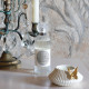 Butterfly candle holder set and 6 scented candles - Rose Élixir