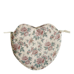 Marquise heart fabric pouch