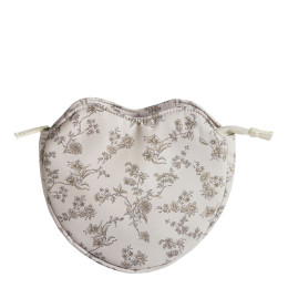 Sublime Jasmin Heart-shaped fabric pouch