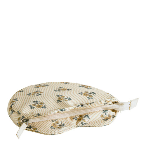 Pochette Cœur en tissu Fleur de Mandarine