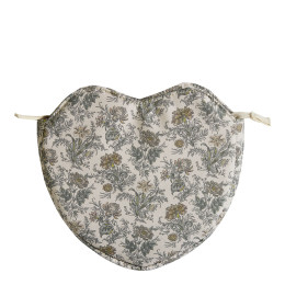 Pochette Cuore in tessuto Voile de Lin