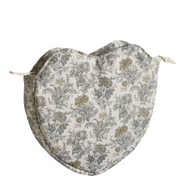 Pochette Cœur en tissu Voile de Lin
