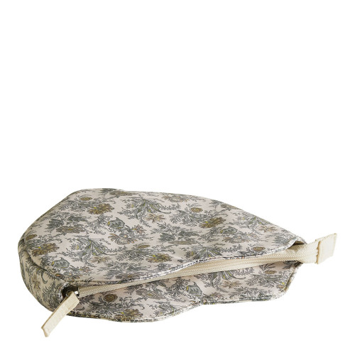 Voile de Lin heart fabric pouch